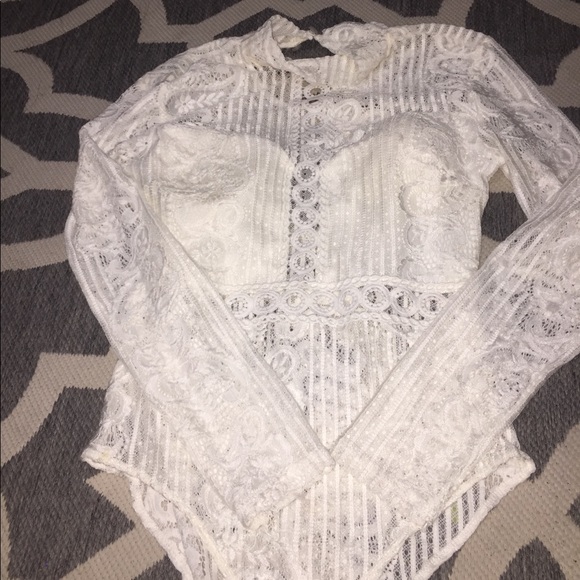 White lace body suit - Picture 2 of 2